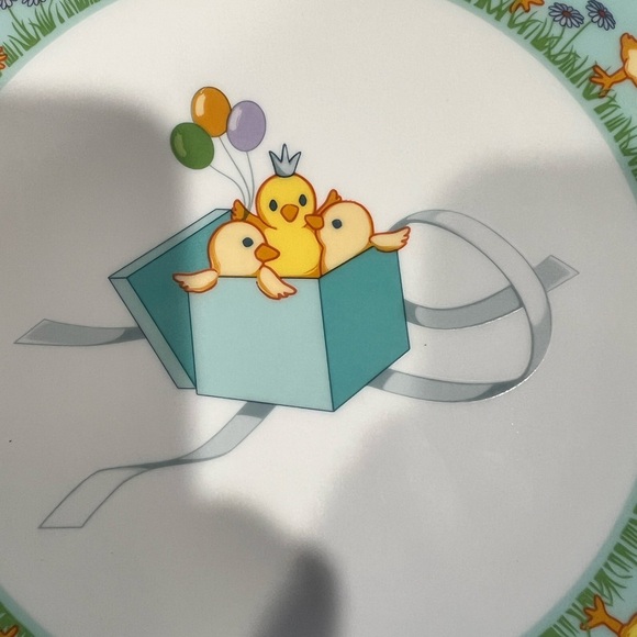 Tiffany & Co. Chicks baby Plate - Blue and Yellow - Picture 2 of 12